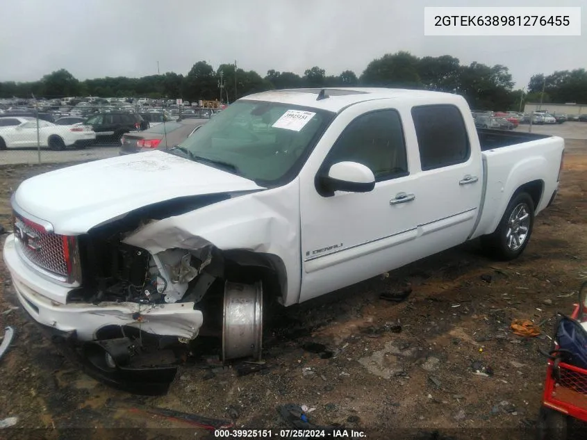 2008 GMC Sierra 1500 Denali VIN: 2GTEK638981276455 Lot: 39925151