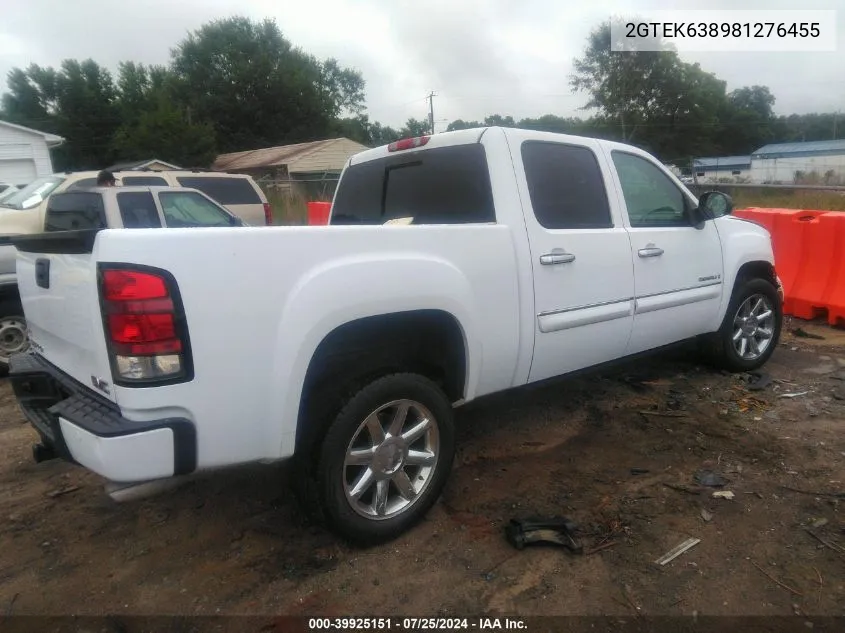 2008 GMC Sierra 1500 Denali VIN: 2GTEK638981276455 Lot: 39925151