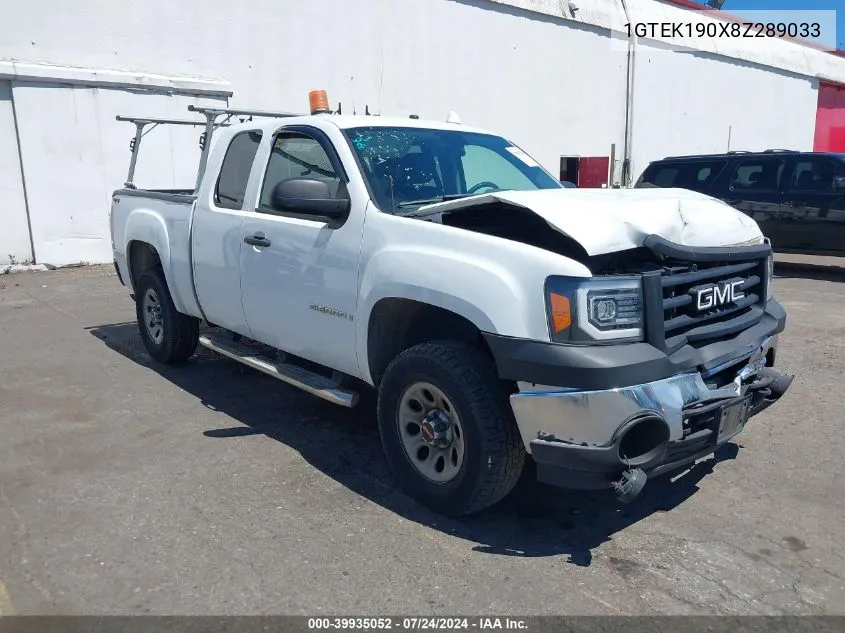 1GTEK190X8Z289033 2008 GMC Sierra 1500 Work Truck