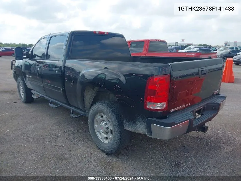 1GTHK23678F141438 2008 GMC Sierra 2500Hd Sle1