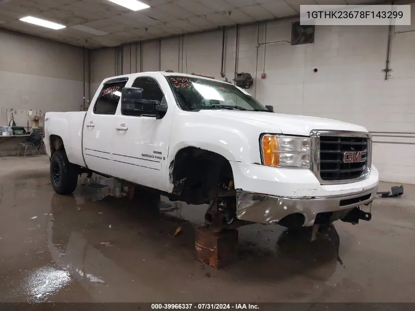 2008 GMC Sierra 2500Hd Slt VIN: 1GTHK23678F143299 Lot: 39966337