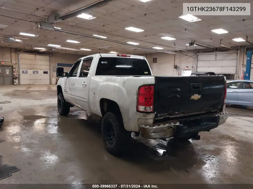 2008 GMC Sierra 2500Hd Slt VIN: 1GTHK23678F143299 Lot: 39966337