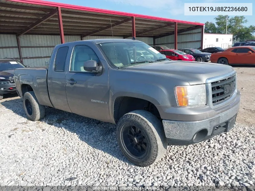 2008 GMC Sierra 1500 Slt VIN: 1GTEK19J88Z236680 Lot: 39974583