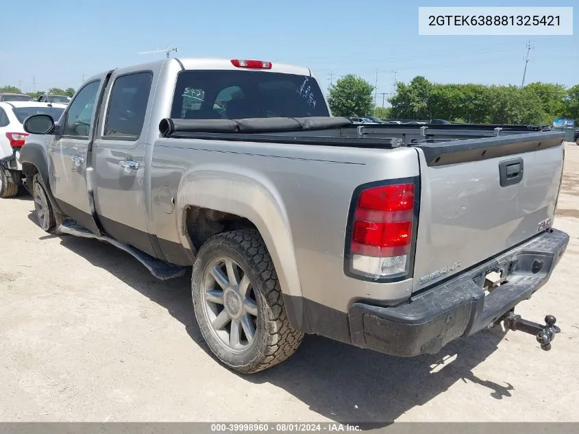 2008 GMC Sierra 1500 Denali VIN: 2GTEK638881325421 Lot: 39998960