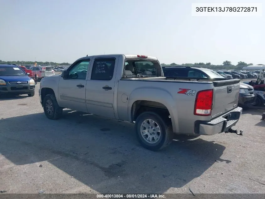 2008 GMC Sierra 1500 Sle1 VIN: 3GTEK13J78G272871 Lot: 40013804