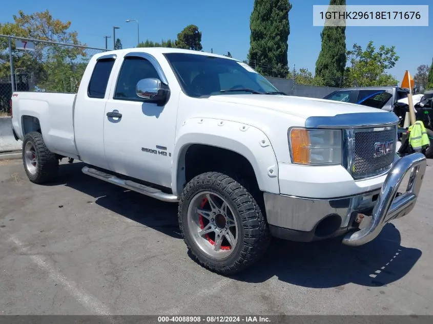 2008 GMC Sierra 2500Hd Sle2 VIN: 1GTHK29618E171676 Lot: 40088908