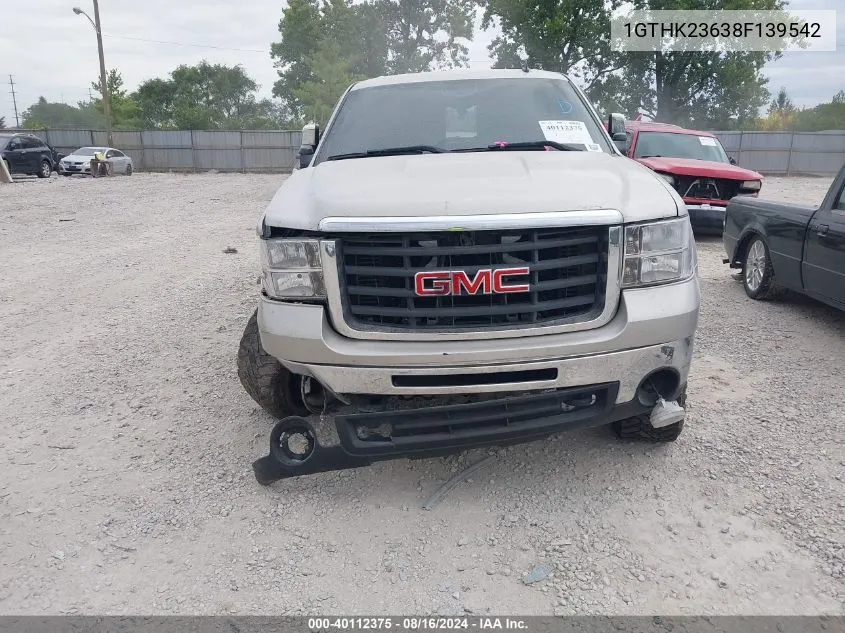 2008 GMC Sierra 2500Hd Slt VIN: 1GTHK23638F139542 Lot: 40112375