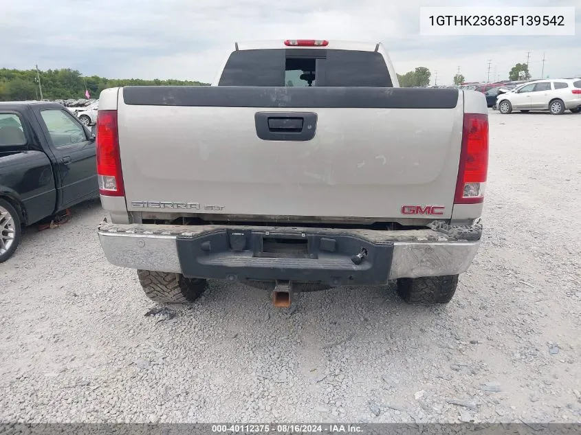 1GTHK23638F139542 2008 GMC Sierra 2500Hd Slt