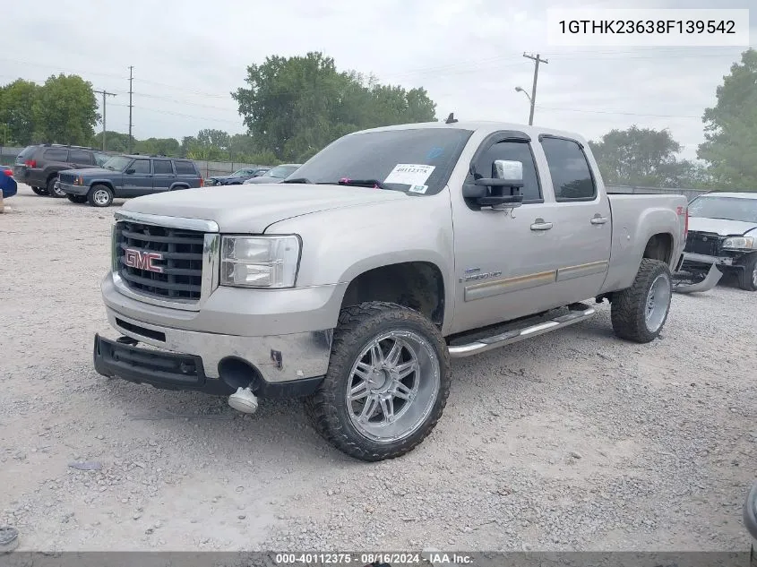 1GTHK23638F139542 2008 GMC Sierra 2500Hd Slt