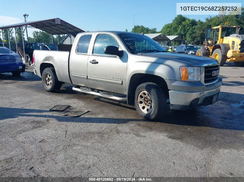 2008 GMC Sierra 1500 Work Truck VIN: 1GTEC19C68Z257252 Lot: 40120682