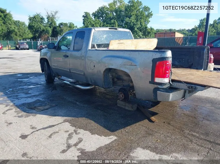 2008 GMC Sierra 1500 Work Truck VIN: 1GTEC19C68Z257252 Lot: 40120682