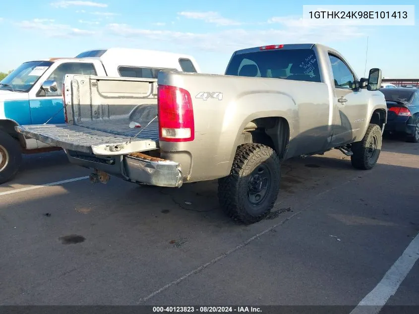 2008 GMC Sierra 2500Hd Work Truck VIN: 1GTHK24K98E101413 Lot: 40123823