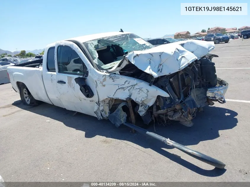 2008 GMC Sierra 1500 Work Truck VIN: 1GTEK19J98E145621 Lot: 40134209