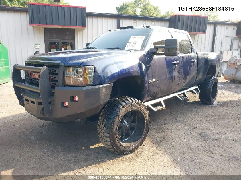 2008 GMC Sierra 2500Hd Slt VIN: 1GTHK23688F184816 Lot: 40138041