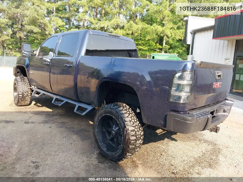 2008 GMC Sierra 2500Hd Slt VIN: 1GTHK23688F184816 Lot: 40138041