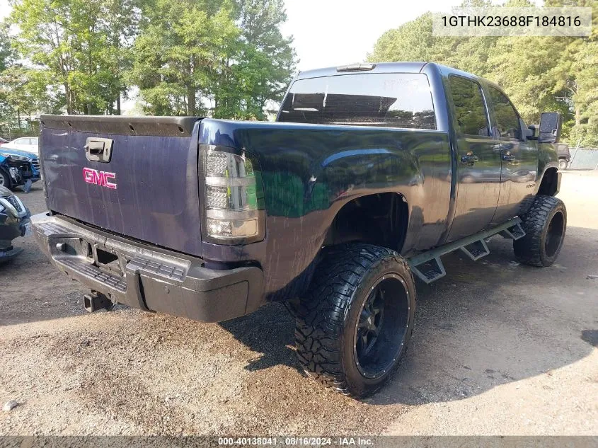 2008 GMC Sierra 2500Hd Slt VIN: 1GTHK23688F184816 Lot: 40138041