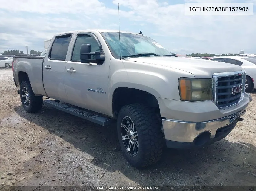 1GTHK23638F152906 2008 GMC Sierra 2500Hd Slt