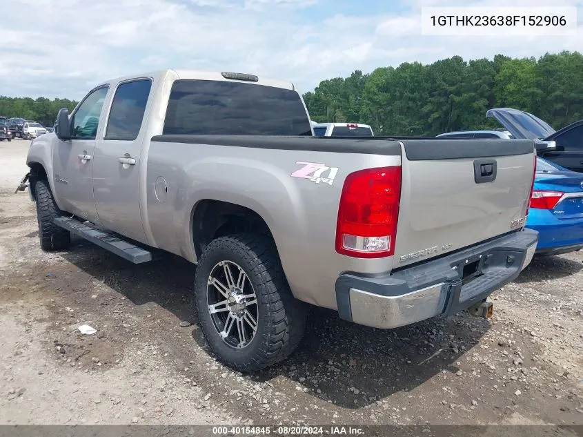 1GTHK23638F152906 2008 GMC Sierra 2500Hd Slt