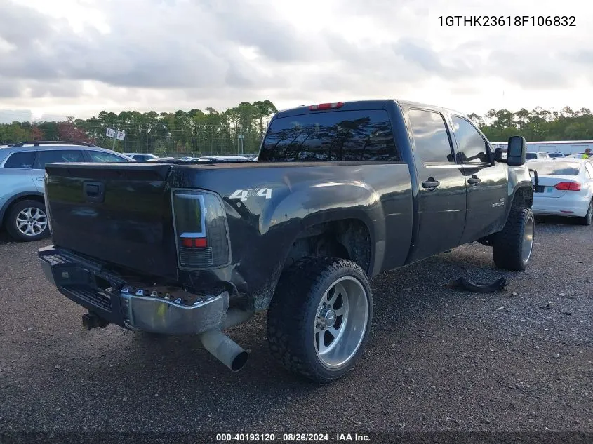 2008 GMC Sierra 2500Hd Sle2 VIN: 1GTHK23618F106832 Lot: 40193120