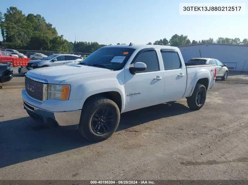 2008 GMC Sierra 1500 Slt VIN: 3GTEK13J88G212517 Lot: 40198304