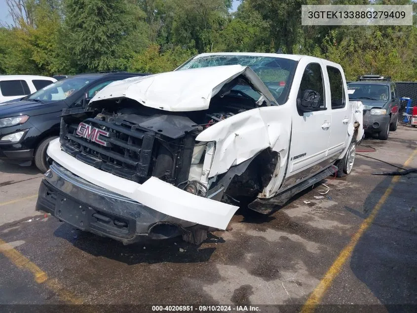 2008 GMC Sierra 1500 Slt VIN: 3GTEK13388G279409 Lot: 40206951