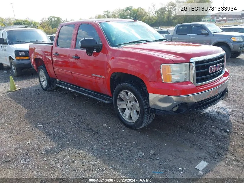 2GTEC13J781333934 2008 GMC Sierra 1500 Sle1