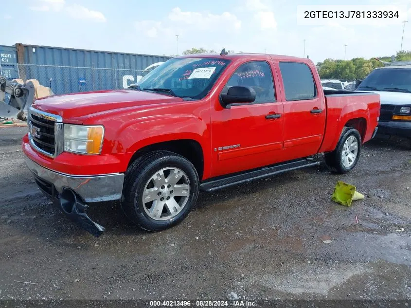 2GTEC13J781333934 2008 GMC Sierra 1500 Sle1