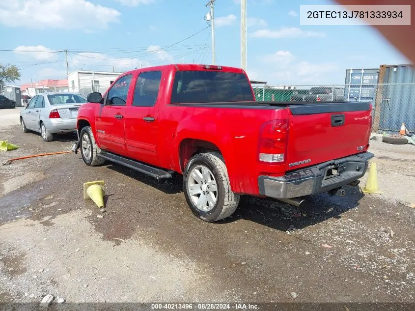 2GTEC13J781333934 2008 GMC Sierra 1500 Sle1