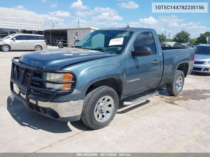 2008 GMC Sierra 1500 Work Truck VIN: 1GTEC14X78Z235156 Lot: 40224210