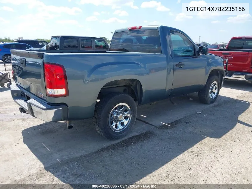 2008 GMC Sierra 1500 Work Truck VIN: 1GTEC14X78Z235156 Lot: 40224210