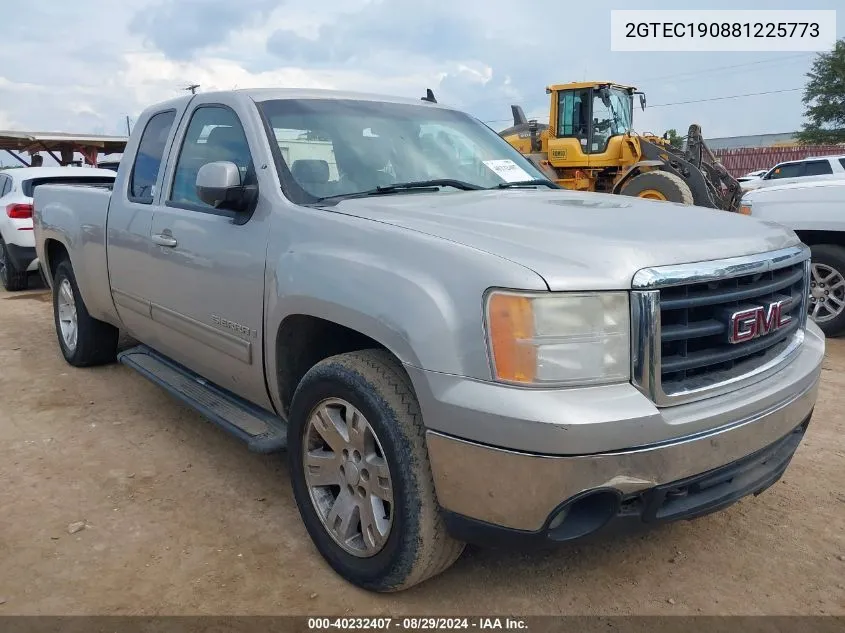 2008 GMC Sierra 1500 Slt VIN: 2GTEC190881225773 Lot: 40232407