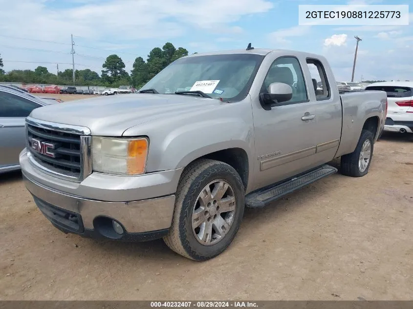 2008 GMC Sierra 1500 Slt VIN: 2GTEC190881225773 Lot: 40232407