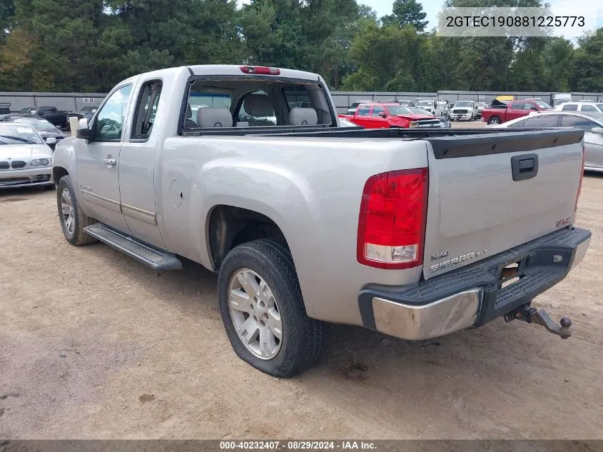 2008 GMC Sierra 1500 Slt VIN: 2GTEC190881225773 Lot: 40232407