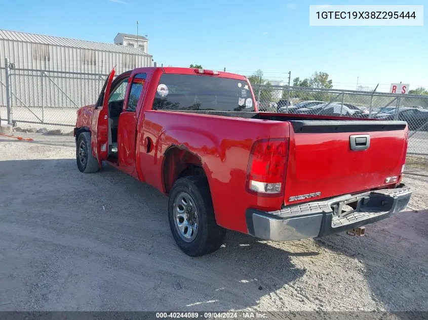 2008 GMC Sierra C1500 VIN: 1GTEC19X38Z295444 Lot: 40244089