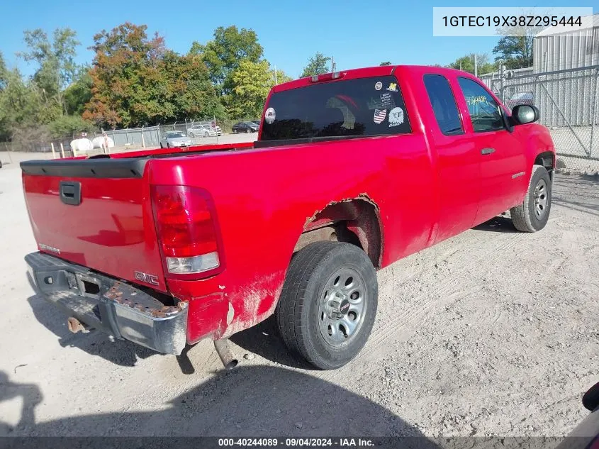 2008 GMC Sierra C1500 VIN: 1GTEC19X38Z295444 Lot: 40244089