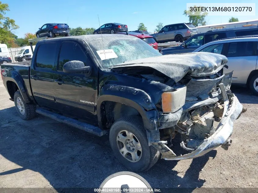 2008 GMC Sierra 1500 Sle1 VIN: 3GTEK13M68G120770 Lot: 40248168