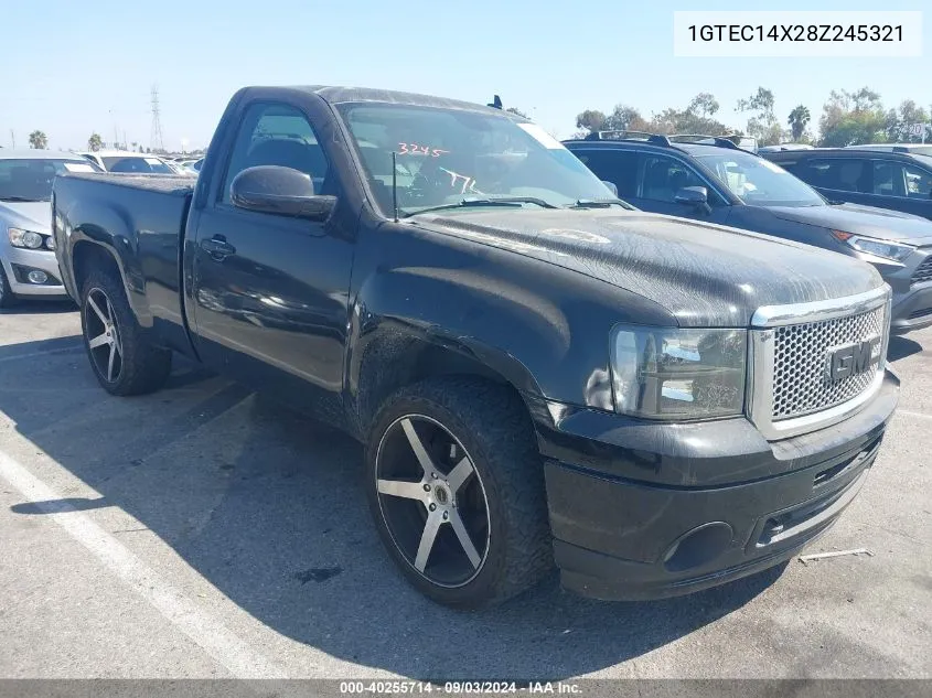 2008 GMC Sierra 1500 Work Truck VIN: 1GTEC14X28Z245321 Lot: 40255714