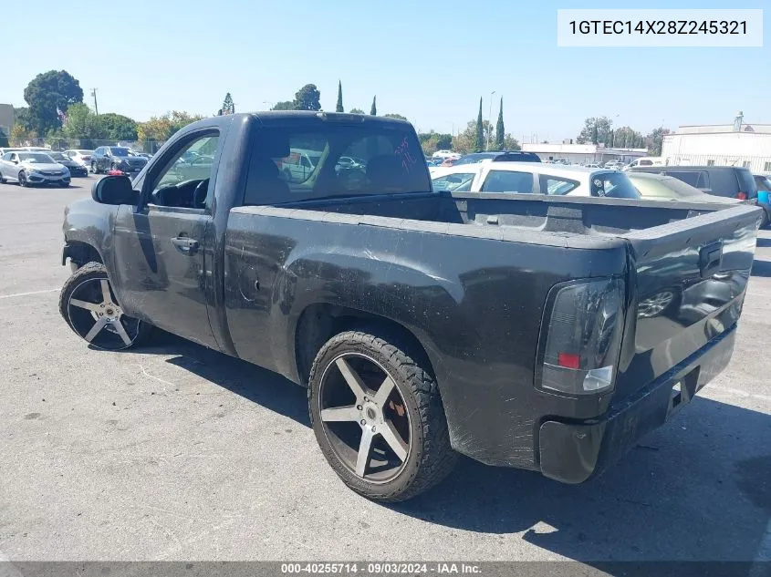 2008 GMC Sierra 1500 Work Truck VIN: 1GTEC14X28Z245321 Lot: 40255714