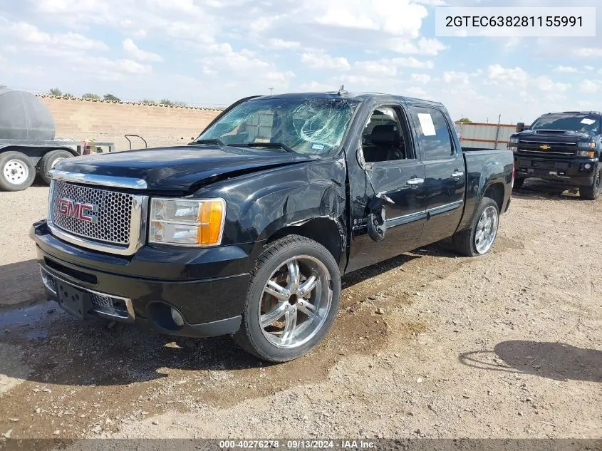 2008 GMC Sierra 1500 Denali VIN: 2GTEC638281155991 Lot: 40276278