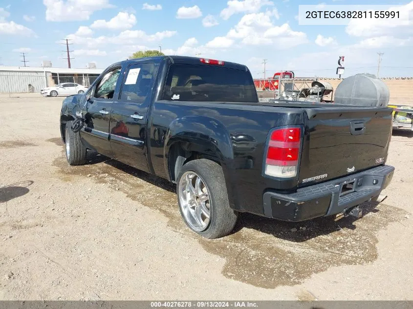 2008 GMC Sierra 1500 Denali VIN: 2GTEC638281155991 Lot: 40276278