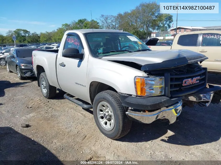 2008 GMC Sierra 1500 Work Truck VIN: 1GTEK14X98Z100487 Lot: 40286324