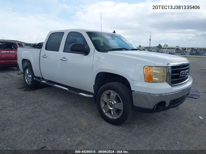 2008 GMC Sierra 1500 Sle1 VIN: 2GTEC13J381335406 Lot: 40290515