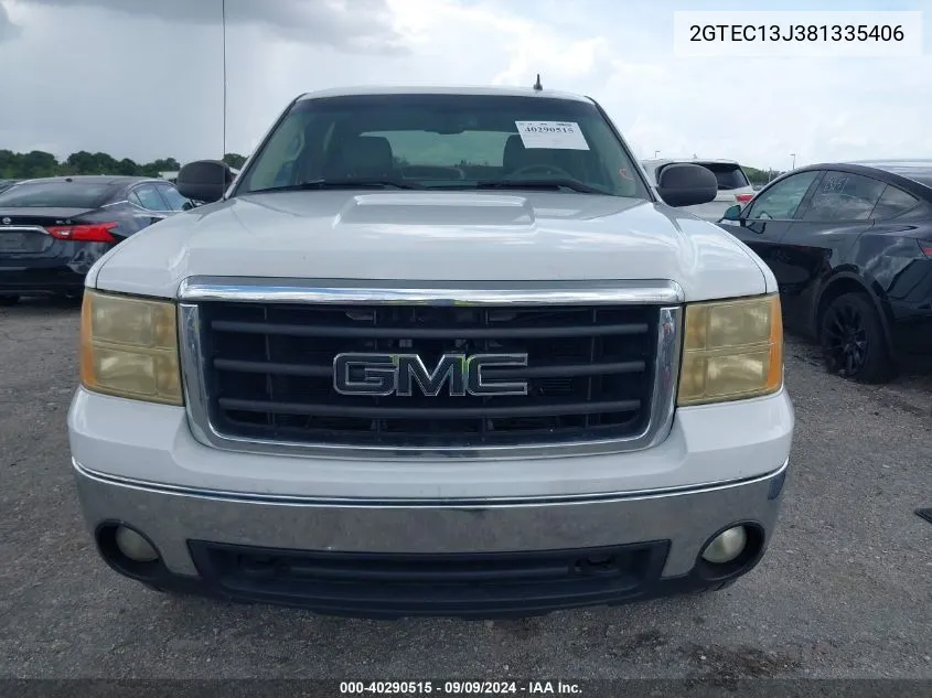 2008 GMC Sierra 1500 Sle1 VIN: 2GTEC13J381335406 Lot: 40290515