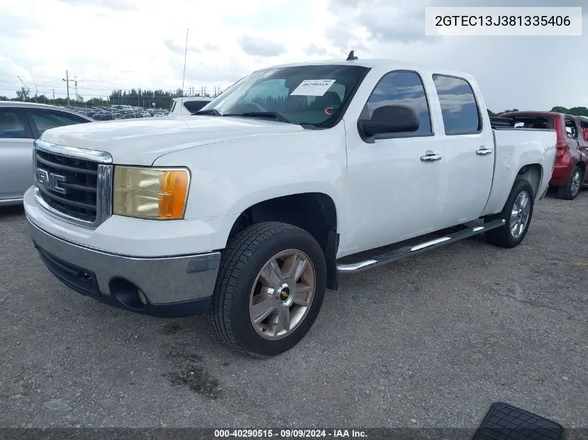 2008 GMC Sierra 1500 Sle1 VIN: 2GTEC13J381335406 Lot: 40290515