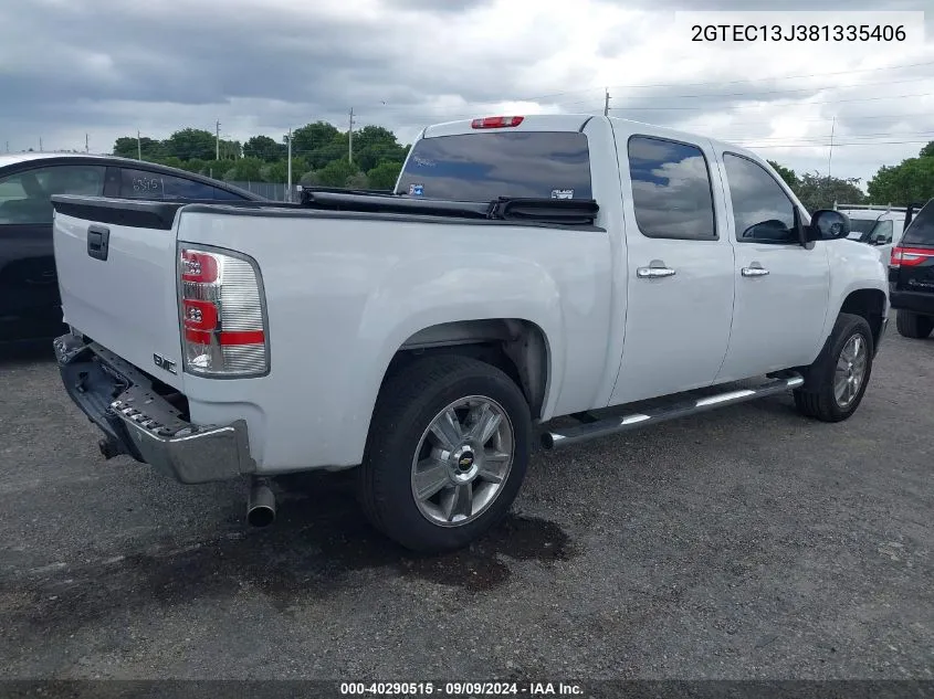 2008 GMC Sierra 1500 Sle1 VIN: 2GTEC13J381335406 Lot: 40290515