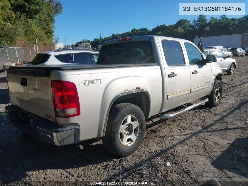 2008 GMC Sierra 1500 Sle1 VIN: 2GTEK13C681184176 Lot: 40291622