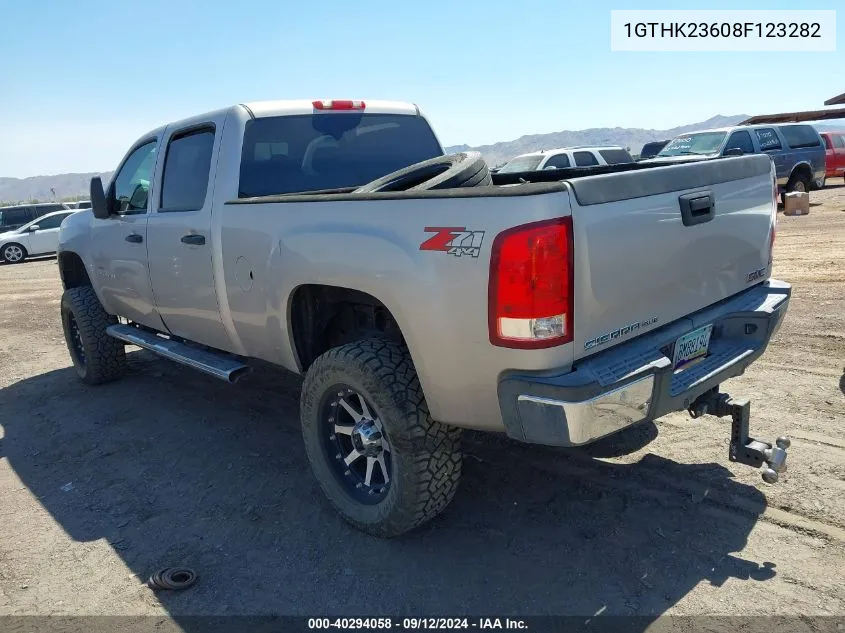 2008 GMC Sierra 2500Hd Sle2 VIN: 1GTHK23608F123282 Lot: 40294058