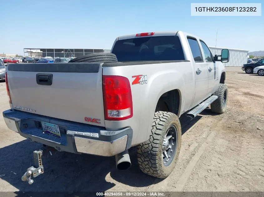 2008 GMC Sierra 2500Hd Sle2 VIN: 1GTHK23608F123282 Lot: 40294058