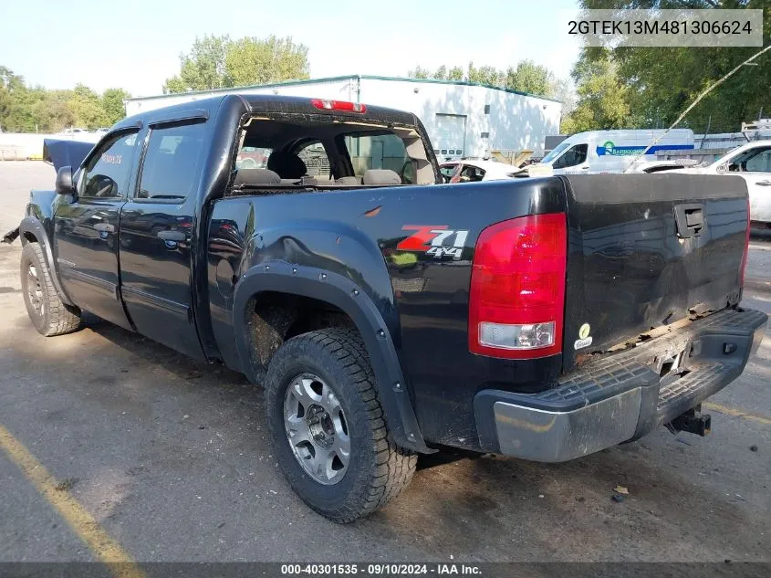 2008 GMC Sierra 1500 Sle1/Sle2/Slt/Work Truck VIN: 2GTEK13M481306624 Lot: 40301535