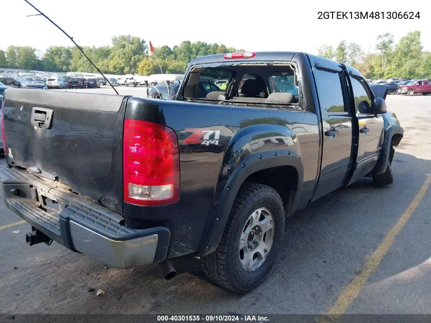 2008 GMC Sierra 1500 Sle1/Sle2/Slt/Work Truck VIN: 2GTEK13M481306624 Lot: 40301535